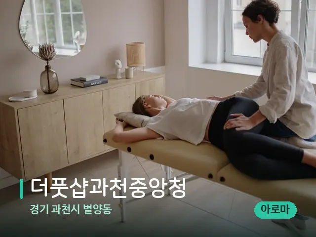 경기 과천시 별양동 더풋샵과천중앙청 — 마사지 관리를 받는 장면